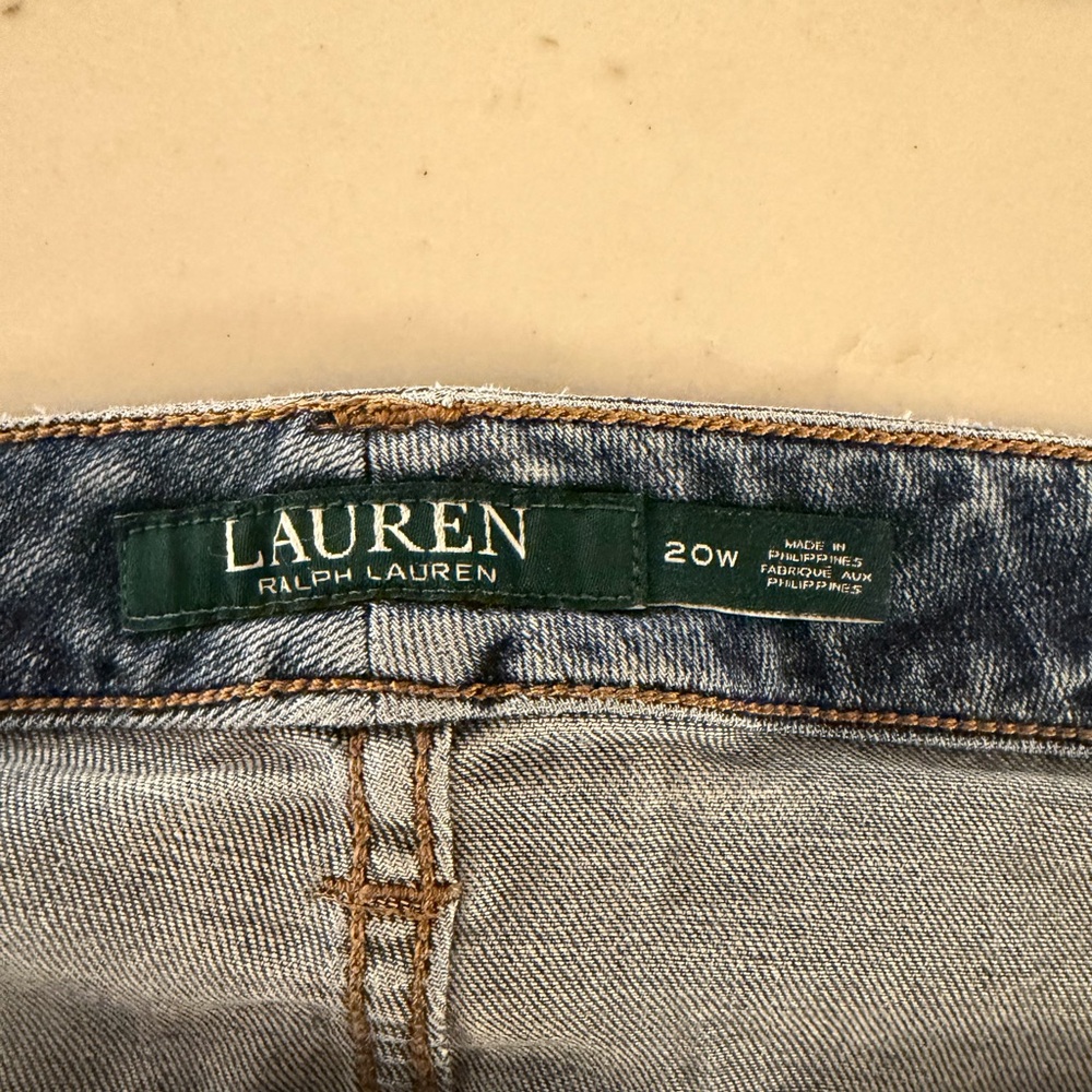 Lauren Ralph Lauren Womens Jeans 20W Classic Straight Denim Blue - Picture 5 of 7